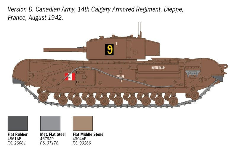 Italeri 7083 Churchill Mk. III 1/72 – zdjęcie 11