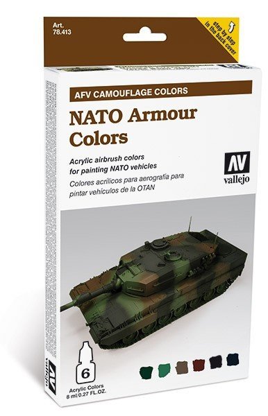 Vallejo 78413 NATO Armour Colors 6x18ml.