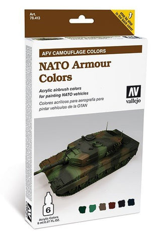 Vallejo 78413 NATO Armor Colors 6x18ml.