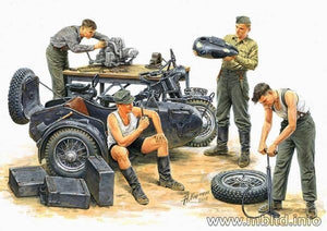 Master Box 3560 German motocycle repair team 1/35 – Bild 2