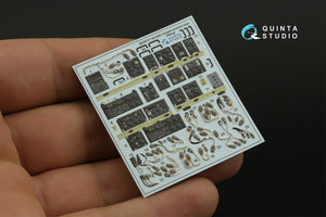 Quinta Studio QD35117 AH-64D Extended forward avionics bays 3D-Printed &amp;amp; coloured Interior on decal paper (Meng) 1/35 – Bild 4