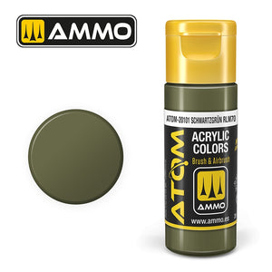 Ampoil de Mig Jimenez 20101 ATOM COLOR Vert foncé RLM70 20ml