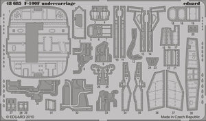 Train d&amp;#39;atterrissage Eduard 48685 F-100F au 1/48 Trumpeter