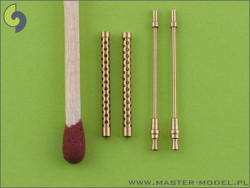 Master AM-32-002 German aircraft machine gun MG-17 barrels (2pcs) 1/32 – immagine 2