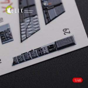 KELIK K48078 F/A-18F Super Hornet interior 3D decals for MENG kit 1/48 – Bild 9