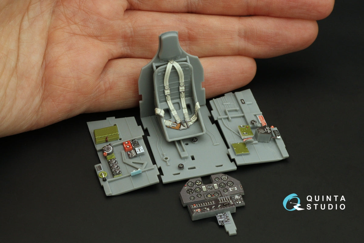 Quinta Studio QD32162 P-40N Warhawk 3D-Printed &amp;amp; colored Interior on decal paper (Trumpeter) 1/32 – image 10