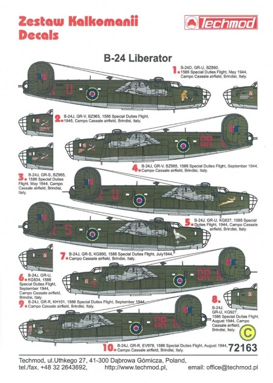 Techmod 72163 B-24 Liberator 1/72 – image 2