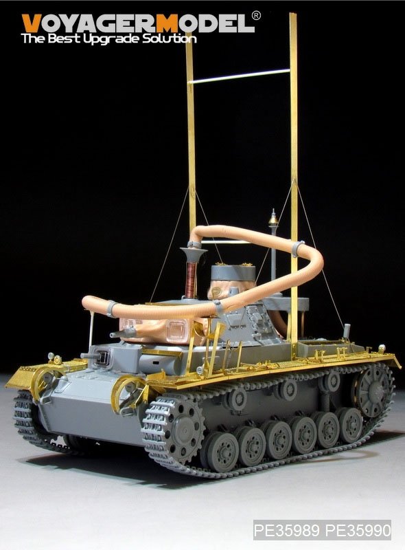 Voyager Model PE35989 WWII German Pz.KPfw.III (T)Ausf.F &amp;quot;Operation Seelowe&amp;quot; Basic For DRAGON 6877/6717 1/35 – imagen 2