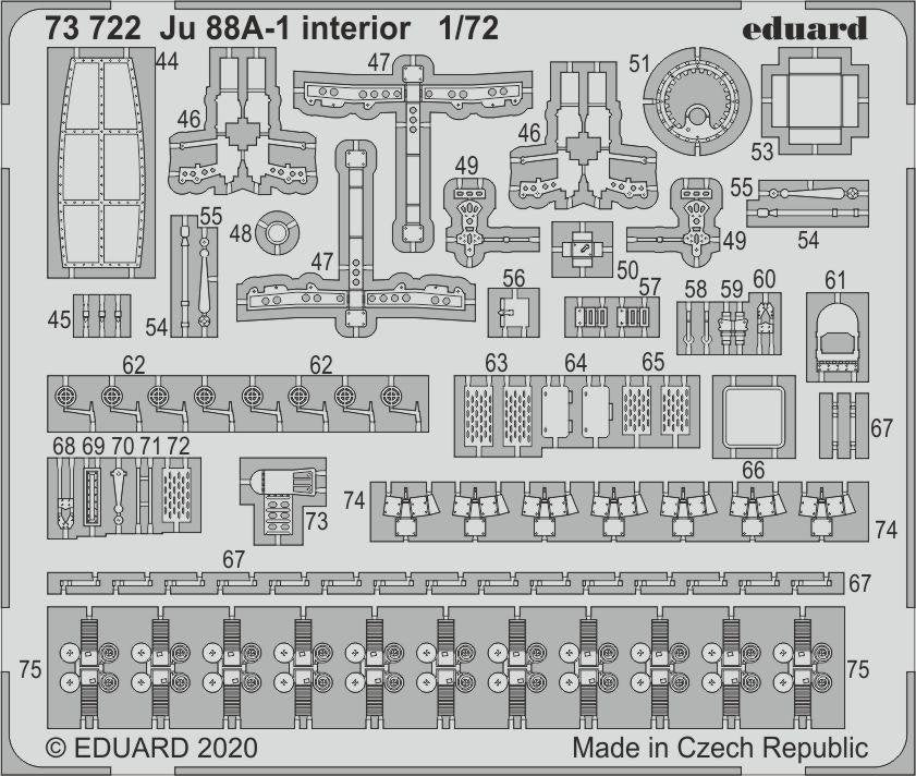 Eduard 73722 Ju 88A-1 interior 1/72 REVELL – image 2
