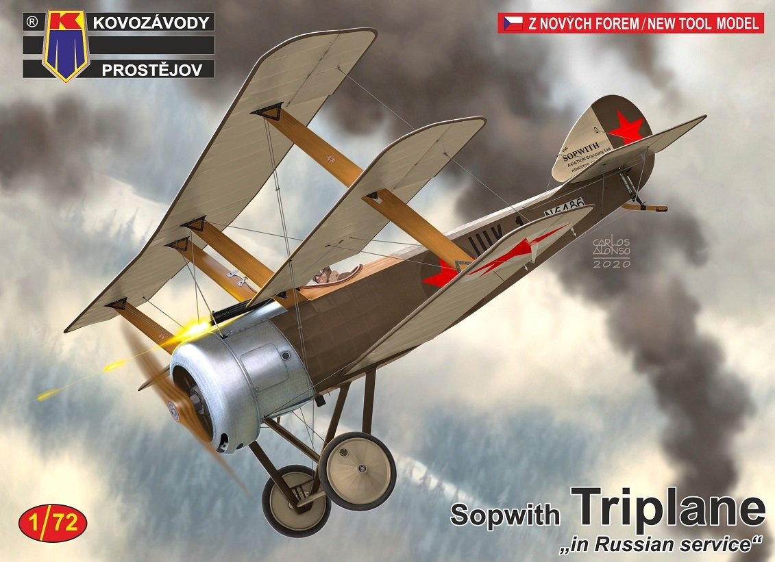 Kovozavody Prostejov KPM0182 Sopwith Triplane Russian 1/72