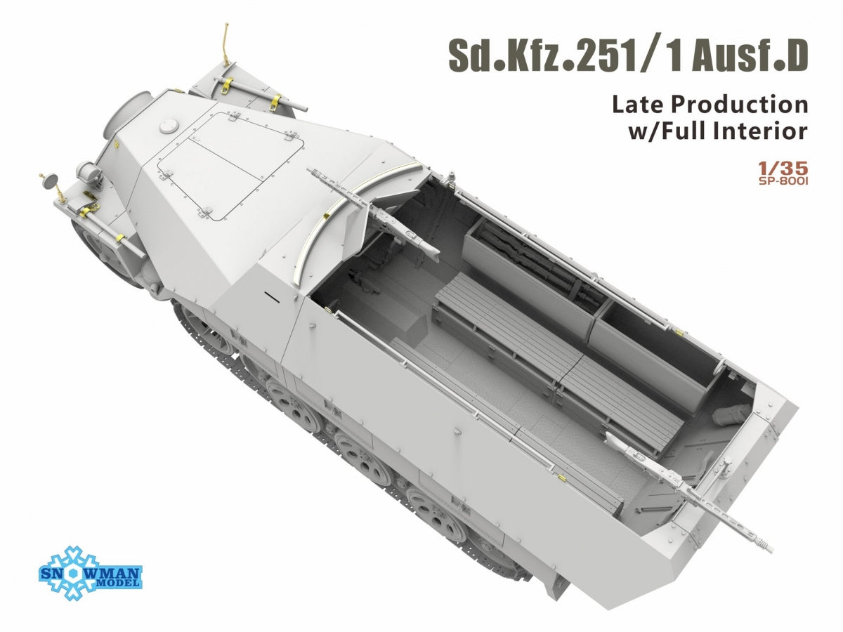 Snowman Model SP-8001 Sd.kfz.251/1 Ausf.D 1/35