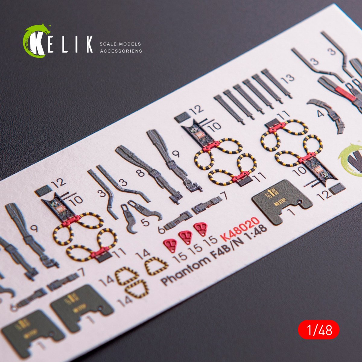 KELIK K48020 F-4B/N INTERIOR 3D DECALS FOR ACADEMY KIT 1/48 – Bild 3
