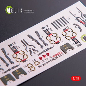 KELIK K48020 F-4B/N INTERIOR 3D DECALS FOR ACADEMY KIT 1/48 – Bild 3
