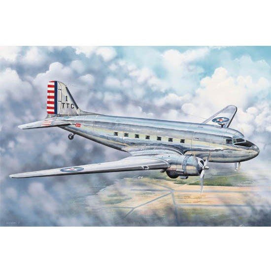 Trumpeter 02829 C-48C Skytrain Transport Aircraft 1/48