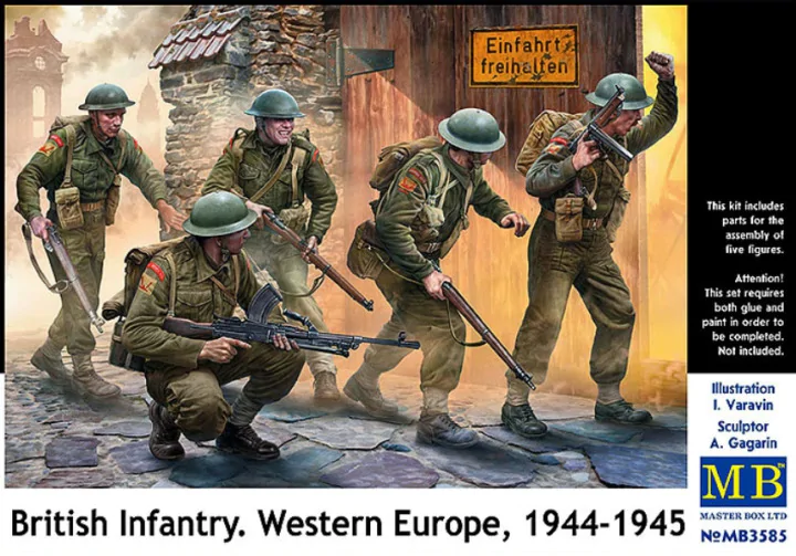 Master Box 3585 Infanterie britannique. Europe de l'Ouest, 1944-1945 1/35