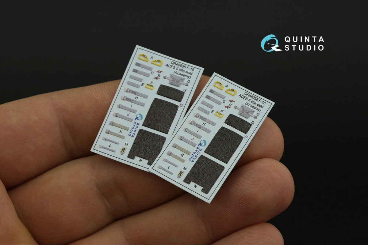 Quinta Studio QD48433 F-15I 3D-Printed coloured Interior on decal paper (Academy) 1/48 – imagen 7