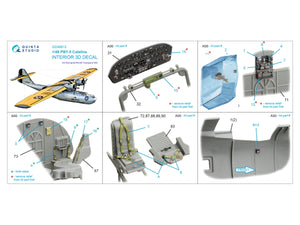 Quinta Studio QD48612 PBY-5 Catalina 3D-Printed &amp;amp; coloured Interior on decal paper (Revell/Monogram) 1/48 – zdjęcie 2