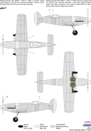 Special Hobby 72138 Messerschmitt Me 209V-1 1/72 – image 4