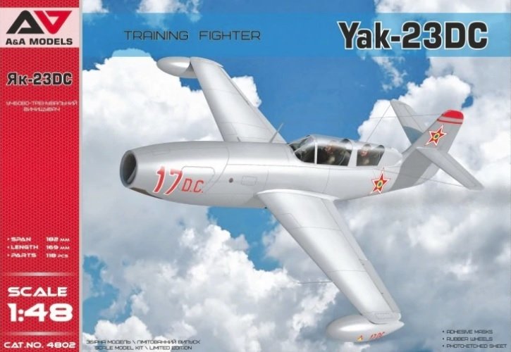 A&amp;A Models 4802 Yakovlev Yak-23 DC 1/48 