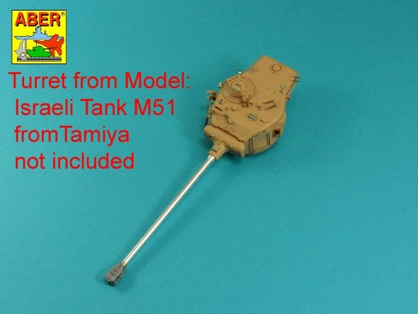 Aber 35L-120 105mm D1504 L/44 barrel with muzzle brake for Israeli Sherman M51 1/35 – Bild 13