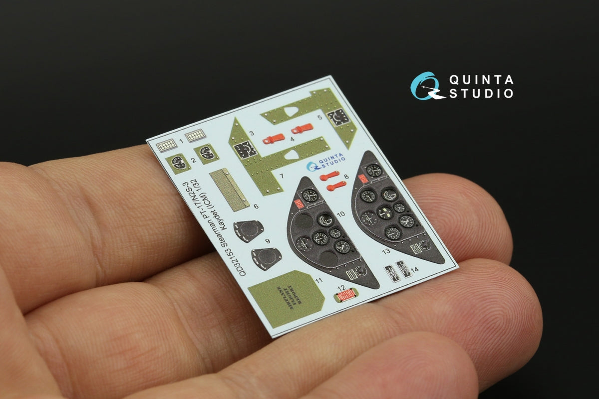 Quinta Studio QD32153 Pt-17/N2S-3 Kaydet 3D-Printed coloured Interior on decal paper (ICM) 1/32 – imagen 3