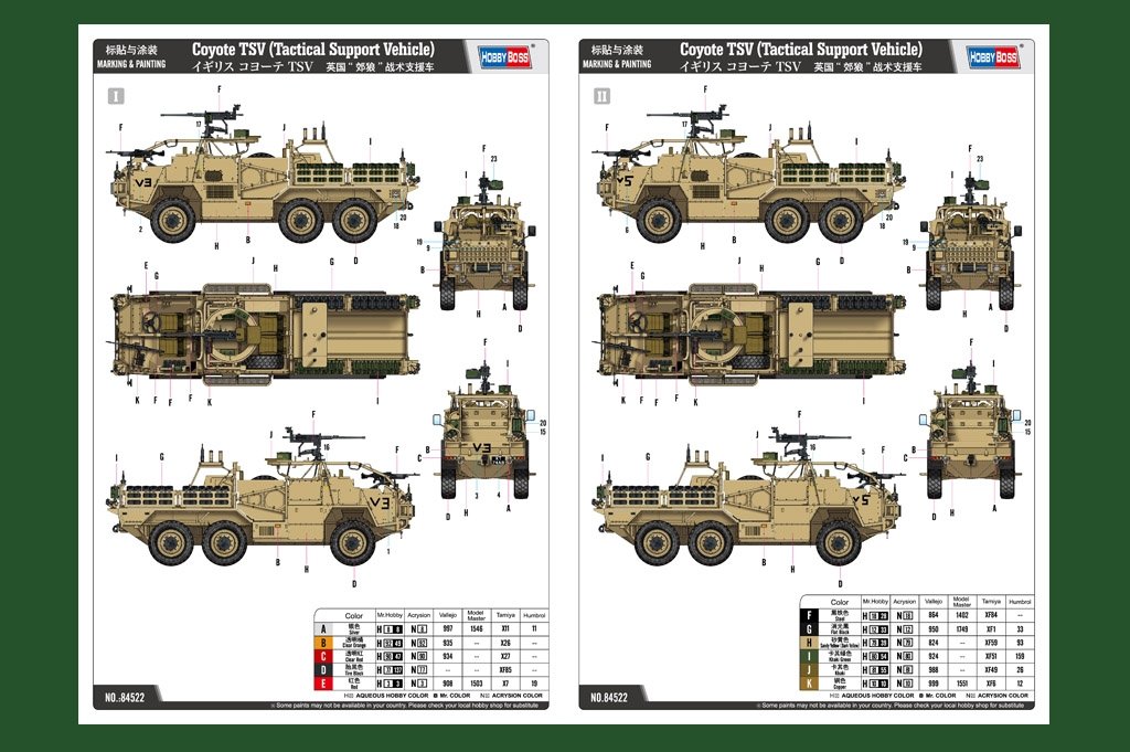 Hobby Boss 84522 Coyote TSV (Tactical Support Vehicle) 1/35 – immagine 4