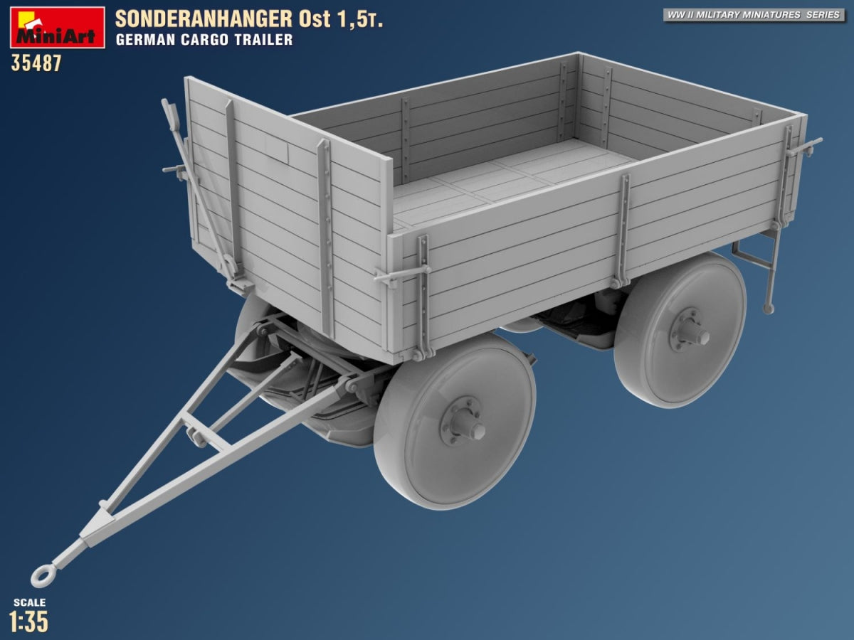 MiniArt 35487 Sonderanhanger 0st 1.5T. German Cargo Trailer 1/35 – image 10