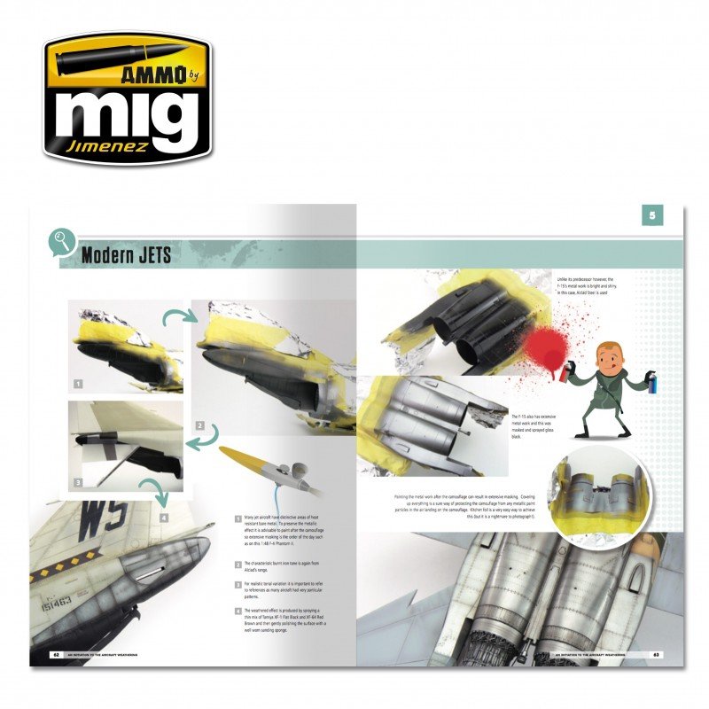 AMMO of Mig Jimenez 6030 MODELLING SCHOOL: AN INITIATION TO AIRCRAFT WEATHERING (English) – Bild 5