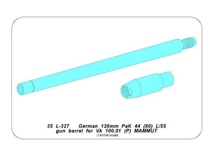 Aber 35L-327 Barrel 128mm PaK 44 L/55 for Vk 100.01(P) MAMMUT / Lufa 128mm PaK 44 L/55 do Vk 100.01(P) MAMMUT 1/35 – imagen 4