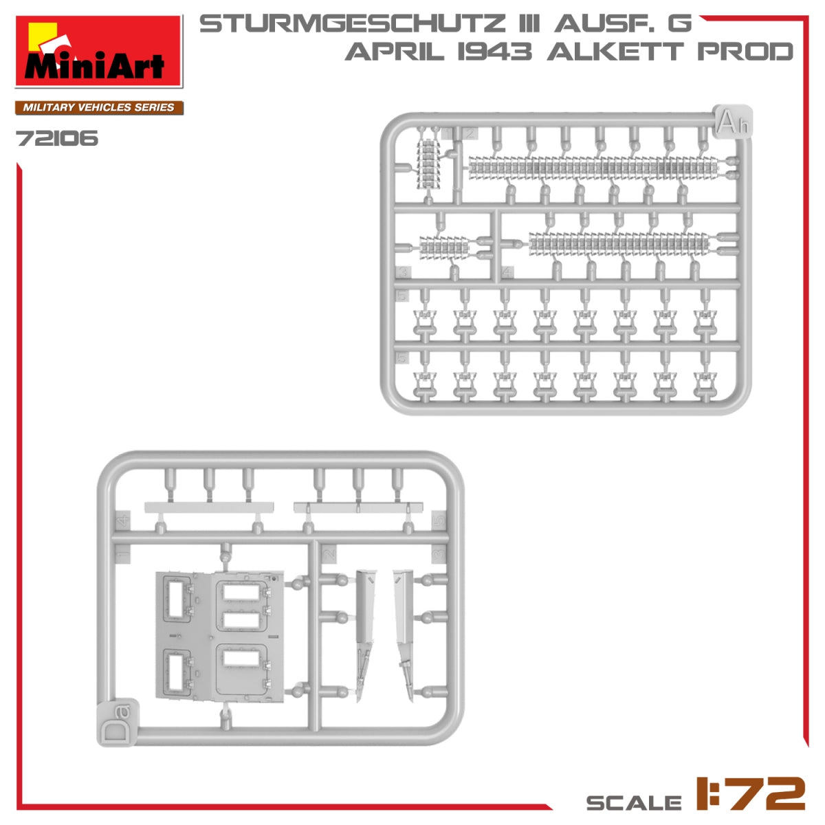 MiniArt 72106 STURMGESCHUTZ III AUSF. G, APRIL 1943 ALKETT PROD. 1/72 – Bild 14
