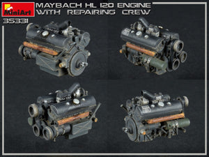 Miniart 35331 MAYBACH HL 120 ENGINE FOR PANZER III/IV FAMILY WITH REPAIR CREW 1/35 – Bild 11