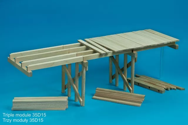 RB Model 35D15 WW II Wooden bridge Price for single module 1/35 – imagen 4