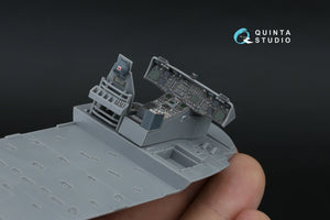 Quinta Studio QD+48590 MH-60L Blackhawk 3D-Printed &amp; coloured Interior on decal paper (ICM) (with 3D-printed resin parts) 1/48