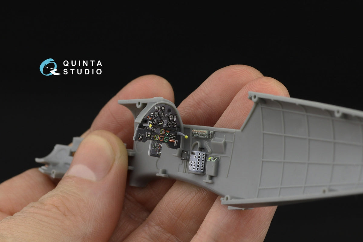 Quinta Studio QD48532 Bf 109E-3/4 3D-Printed &amp;amp; coloured Interior on decal paper (HobbyBoss) 1/48 – Bild 2
