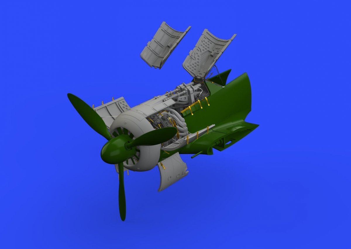 Eduard 648408 Fw 190A-5 engine &amp;amp; fuselage guns EDUARD 1/48 – immagine 2
