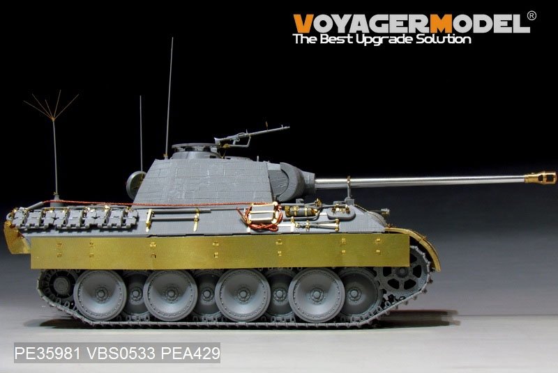 Maquette Voyager PE35981 Char Panther A allemand de la Seconde Guerre mondiale (modèle de base) pour TAKOM au 1/35 – image 19