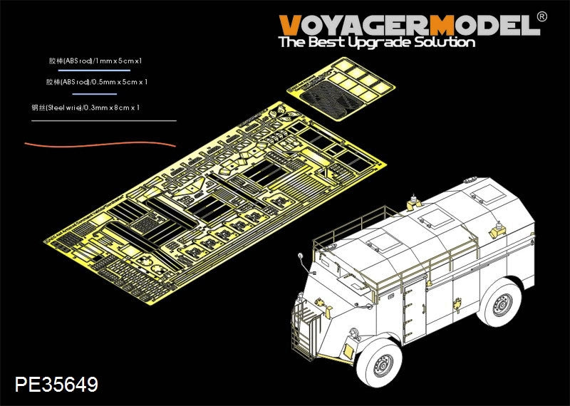 Voyager Model PE35649 WWII British AEC 4x4 Armored Command Vehicle"Dorchester" For AFV 35227 1/35