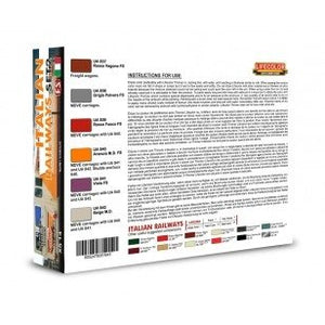 Coffret de peinture acrylique Lifecolor XS14 Chemins de fer italiens, lot de 2 (6 x 22 ml) – image 2