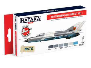 Hataka HTK-AS91 Modern Romanian AF paint set vol. 1 (6x17ml)