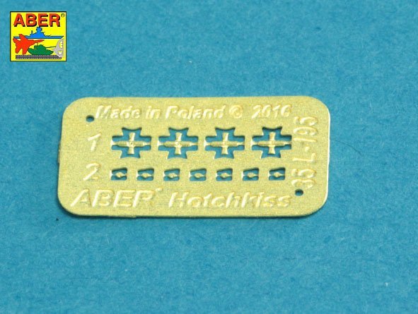 Aber 35L-235 Barrels for British WWI Tank Mk.I Male – 6 pdr. gun x 2 pcs. &amp;amp;amp;amp;amp;amp;amp;amp; 8mm Hotchkiss m.1909 x 3 pcs. 1/35 – imagen 8