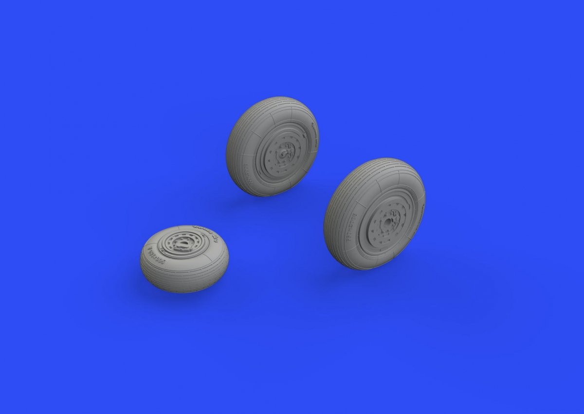 Eduard 648592 MiG-19 wheels 1/48 EDUARD, TRUMPETER – Bild 3