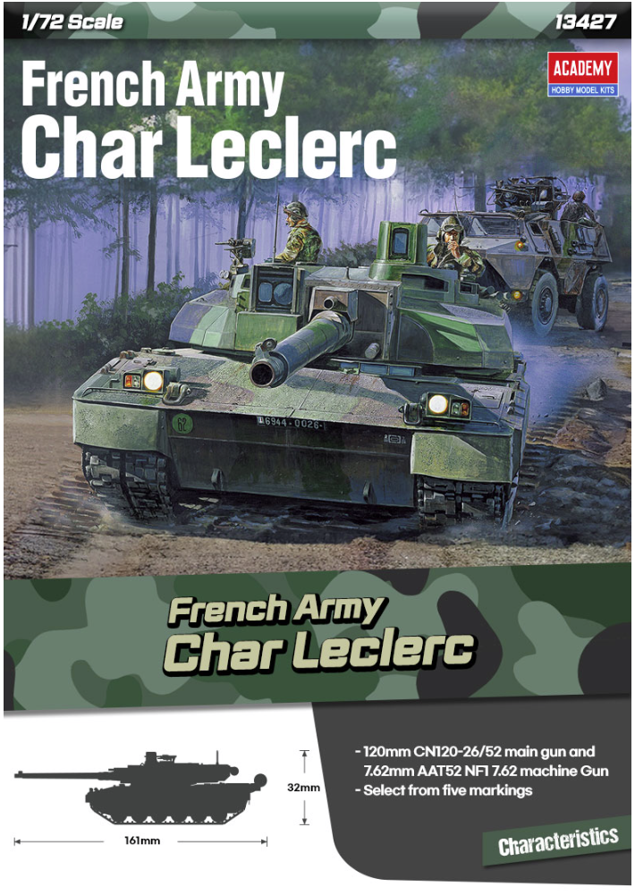 Academy 13427 French Army Char Leclerc 1/72 – imagen 2