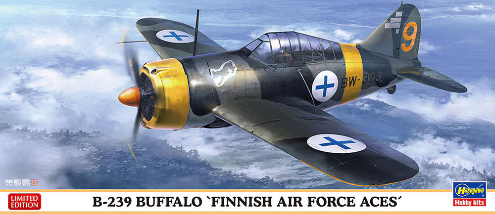 Hasegawa 02533 B-239 Buffalo "Finnish Air Force Aces" 1/72