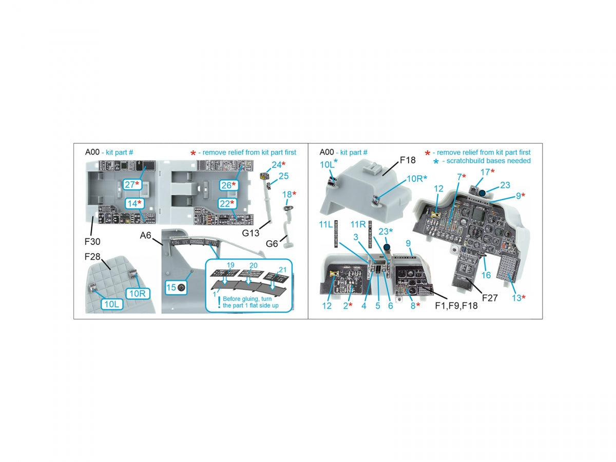 Quinta Studio QDS-35132 AH-64A 3D-Printed coloured Interior on decal paper (Trumpeter) (Small version) 1/35 – Bild 2