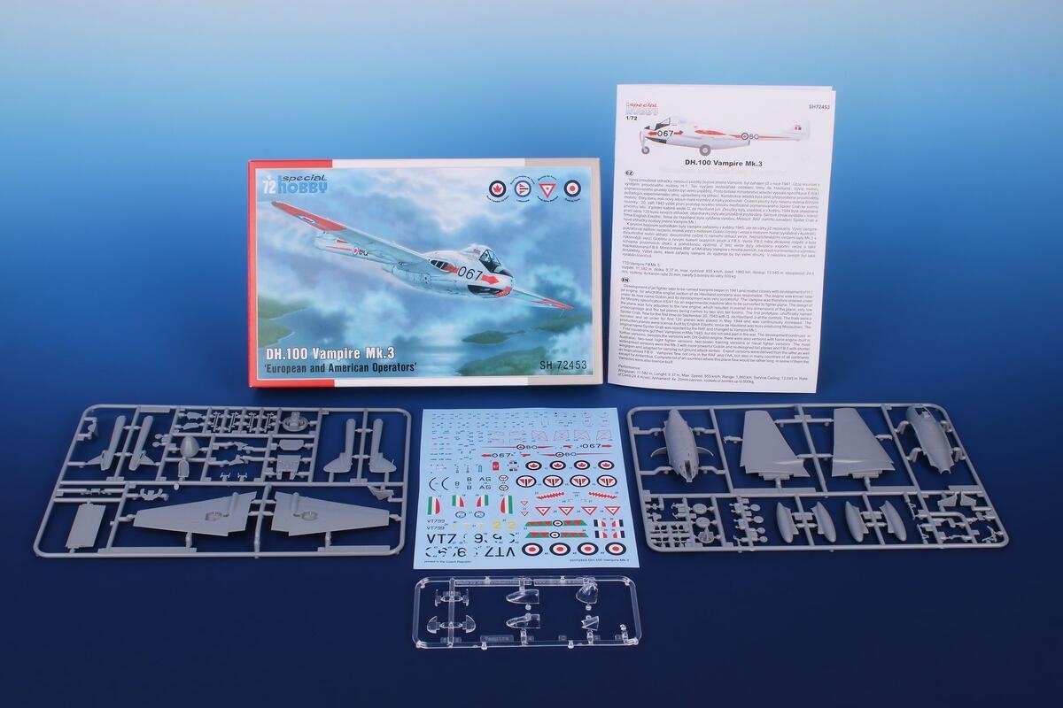 Special Hobby 72453 DH.100 Vampire Mk.3 ’European and American Operators’ 1/72 – imagen 2
