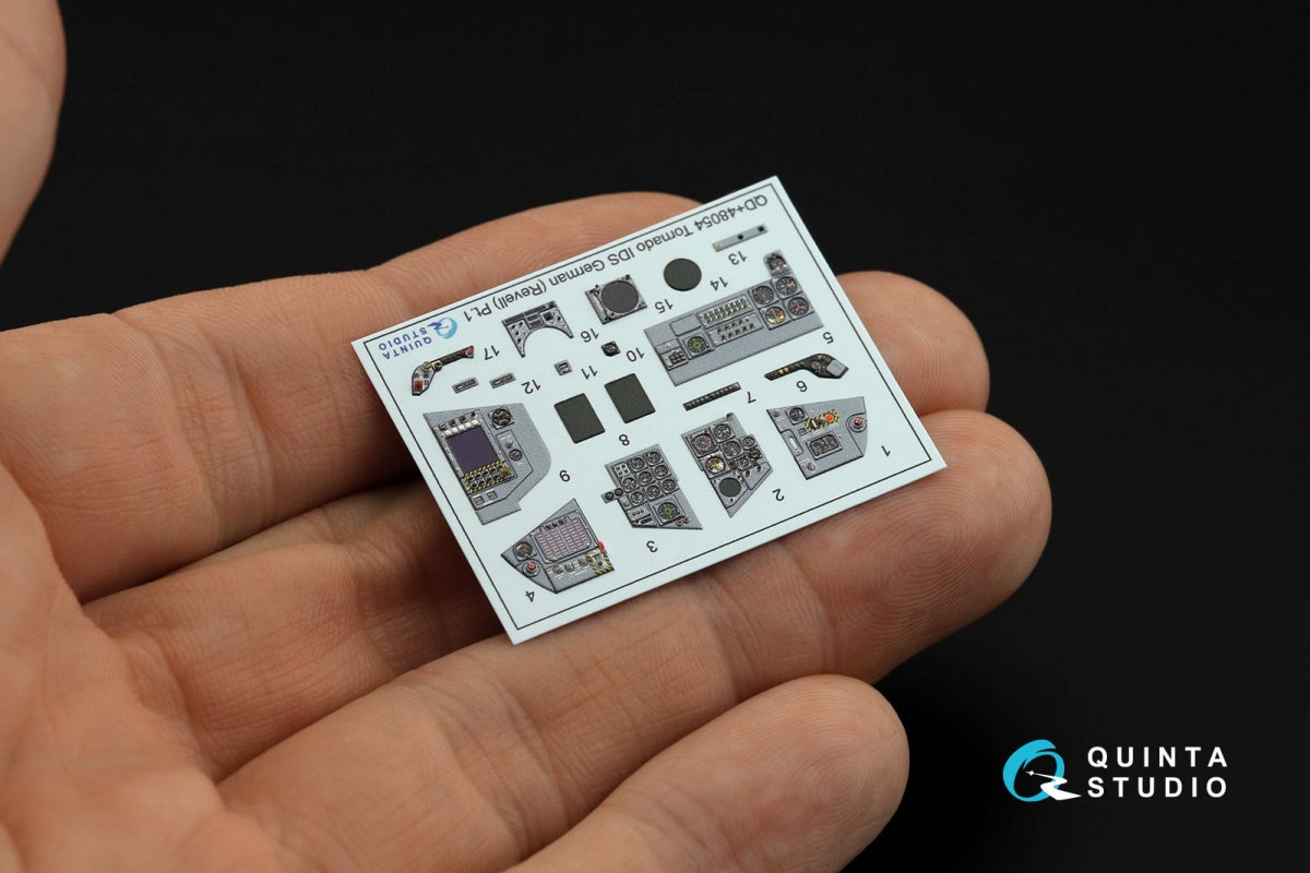 Quinta Studio QDS+48054 Tornado IDS German 3D-Printed &amp;amp; coloured Interior on decal paper (Revell) (small version) (with 3D-printed resin parts) 1/48 – immagine 3