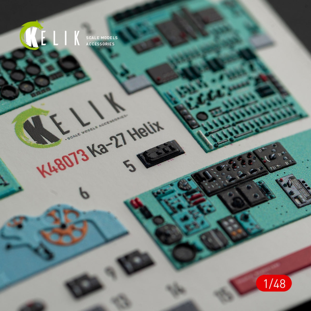 KELIK K48073 Ka-27 Helix interior 3D decals for HobbyBoss kit 1/48 – Bild 6