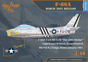 Clear Prop! CP4825 North American F-86 A Sabre in Korea Early Variants (Advanced Kit) 1/48 – image 3