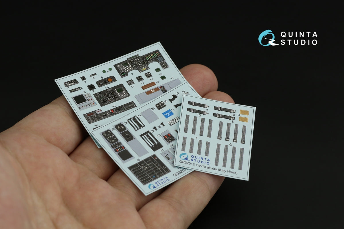 Quinta Studio QD32079 OV-10D 3D-Printed &amp;amp; coloured Interior on decal paper (KittyHawk) 1/32 – Bild 3
