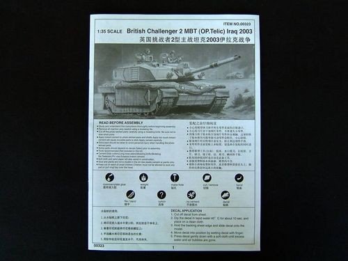 Trumpeter 00323 British Challenger 2 MBT (OP. Telic) Iraq 2003 1/35 – imagen 17